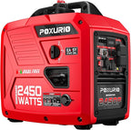 2450-Watt Dual Fuel Inverter Generator for Home Use, 1.6Gallon Large Fuel Tank Up to 8.3 Hours Use, 120V Gas Powered Generator Super Quiet - EPA Compliant, Red