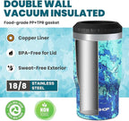 HAUSHOF Can Cooler, 12 oz Slim Can Cooler, 4 in 1 Insulated Beer Can Cooler, Fits for 12 oz Standard Can|12 oz Slim Can|12 oz Beer Bottle, Perfect for Camping, Beach, Picnic