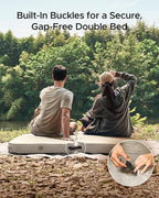 Acacia 4" Thick Self Inflating Sleeping Pad with Foam, Innovative Y-Shaped Telescopic Structure, Ultraportable Camping Air Mattress with Pump Sack, Easy Roll Up Sleep Bed for Travel Tent Car