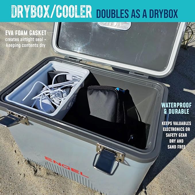 Engel UC30 30qt Leak-Proof, Air Tight, Drybox Cooler and Hard Shell Lunchbox