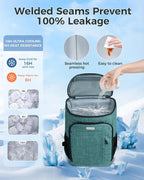 BAGLHER Lightweight Insulated Cooler Backpack - 30 Cans, Leak-Proof for Lunch, Picnic, Hiking, Camping Trips