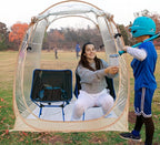 All Weather Proof Pod Sports Tent,Outdoor Weather Tent Sports Pod Pop Up Shelter with Sealed Floor,2-4 Person Clear Tent for Sport Event,Camping,Fishing 8 Sizes & Multicolor