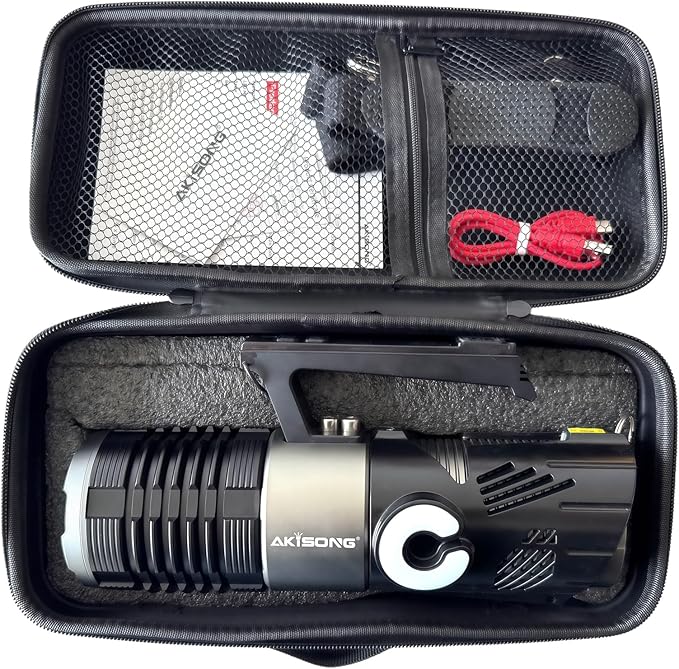 150W Rechargeable Handheld Spotlight 18,000 High Lumens, Super Bright Zoomable XHP360 Spot Light Searchlight with USB Output, Large Capacity Powerful LED Flashlight for Home Emergency Boating Camping
