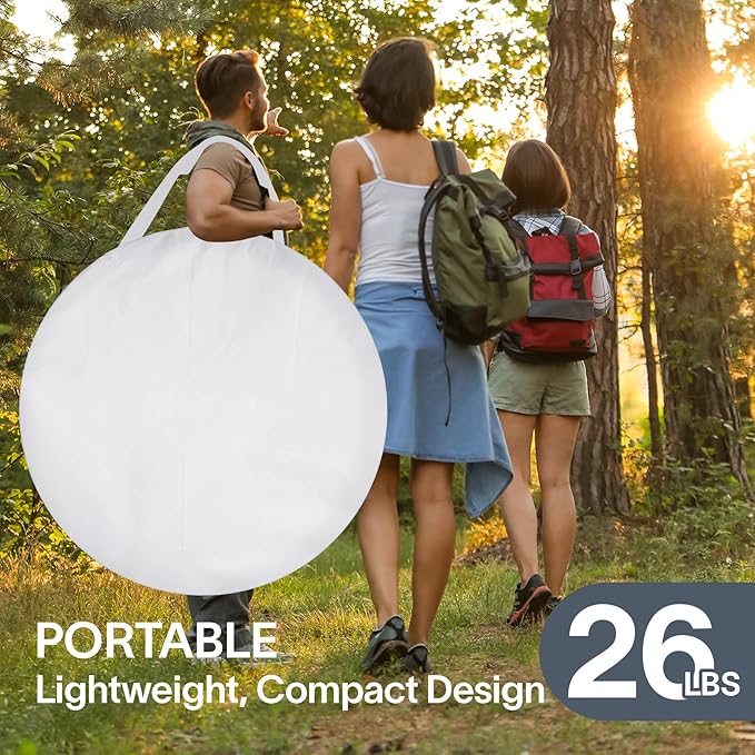Alvantor Pop Up Screen House Gazebo with Mosquito Netting, Instant UV Resistant Sun Shelter for Patio & Backyard, Portable Canopy Tent for 2-10 Person
