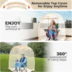 All Weather Proof Pod Sports Tent,Outdoor Weather Tent Sports Pod Pop Up Shelter with Sealed Floor,2-4 Person Clear Tent for Sport Event,Camping,Fishing 8 Sizes & Multicolor