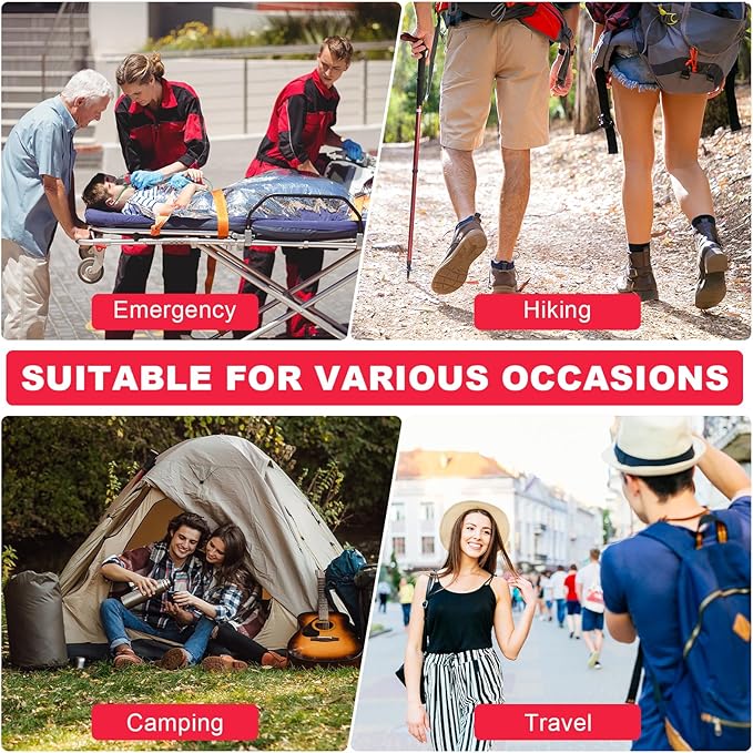 First Aid Backpack Empty, Red Waterproof Emergency Backpack, Portable Large Capacity Empty Medical First Aid Bag for Car Home Office Outdoor Travel Hiking Camping