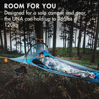Tentsile UNA V3 Solo Tree Tent Hammock, 1-Person Capacity, Anti-Roll System, Ratchet and Straps Included, Portable Tree House Shelter, Designed in The UK
