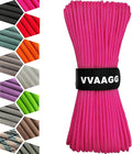 VVAAGG 1000 Paracord Rope, 50ft 12 Strand Parachute Cord for Crafting, DIY Projects, Survival Bracelets,Camping, Tent,Outdoor Hiking, Fishing (Pink, 50FT)