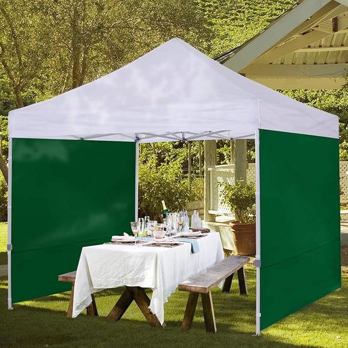 COOSHADE Instant Canopy SunWall 10x10 Canopy SideWall for Pop up Canopy Tent, 1 Pack Sidewall Only, Forest Green