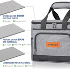 Insulated Cooler Bag for Men Women, 15L Soft Cooler Bag with Adjustable Shoulder Strap, Leakproof for Work, Camping, Travel, Picnic