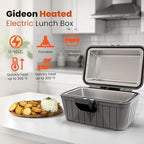 Gideon Heated Electric Lunch Box 12-Volt Portable Stove For Car, Truck, Camping, Etc. - Enjoy Hot Delicious Meals