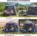 Inflatable Tents for Camping,Easy Blow Up Tent with Hand Pump,4 Seasons Waterproof Air Inflatable Camping Tent House for Family Weekend Camping