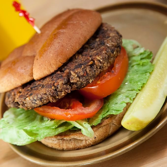 Augason Farms Black Bean Burger Mix Can, Certified Gluten Free, Emergency Food Supply, Everyday Meals, 38 Servings
