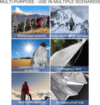 Foil Blanket | Reusable Warm Survival Gear - Winter Outdoor Thermal Blankets,for Camping Backpacking Travel Car Tent Sleeping Winter Cold Weather Homeless Prepper