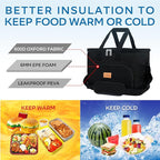 Portable Soft Cooler Bag - 24/60 Can Insulated Camping Cooler, Leakproof Collapsible Soft Sided Cooler for Drink, Suitable for Picnic, Beach, Outdoor, Lunch, Work, Ice Chest