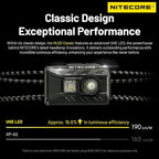 Nitecore NU20 Classic 360 Lumen Ultra Lightweight Outdoor Headlamp USB-C Rechargeable Headlight Tag
