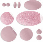 aZengear Repair Patches for Jackets, Tent, Shoe Toe, Air Mattress, Inflatables, PVC Gear - Waterproof, Self-Adhesive, Tear-Cold-Heat-Resistant, Down Puffer Coat (11 Pcs, Dusty Rose)