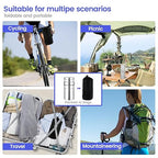 NSF/ANSI 42&372 Standard 1L (1000 ML) Portable Stainless Steel Gravity-Fed Water Filter Gravity Sport Bottle with Carbon Filter, for Travel, Camping, Backpacking and Emergency Preparedness