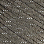 Fluorescent Reflective 550 Type III Guyline Tent Rope Camping Survival Cord High-Visibility Paracord (Reflective New Brown, 100 Feet)