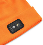POWERCAP LED Hat Light 150 Lumens Rechargeable Fleece Beanie with Bright Built-in Headlamp Waterproof LED Warm One Size Cap