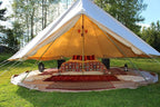 Outdoor Luxury Glamping Bell Tents for Boutique Camping and Occasional Family Camping Trips and Festivals and Human shelter for inhabiting or Leisure