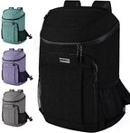 BAGLHER Lightweight Insulated Cooler Backpack - 30 Cans, Leak-Proof for Lunch, Picnic, Hiking, Camping Trips