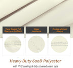 NettyPro Griddle Cover for Blackstone 36 inch Griddle Waterproof Heavy Duty 4 Burner Flat Top Gas Grill Cover for Blackstone 36" Griddle Cooking Station and Camp Chef FTG600, Beige