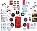 Quake Kits Extensively Prepared 5-Person Emergency Survival Kit | 7-Day Family Bug Out Bag with Food, Water & First Aid | Go-Bag for Earthquakes, Hurricanes & Disasters