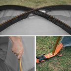 Azarxis Tent Poles Aluminum Tent Rod Replacement Camping Accessories, Multifunction Lightweight Tent Poles Repair Kit, 7001 Series Aircraft-Grade Aluminum