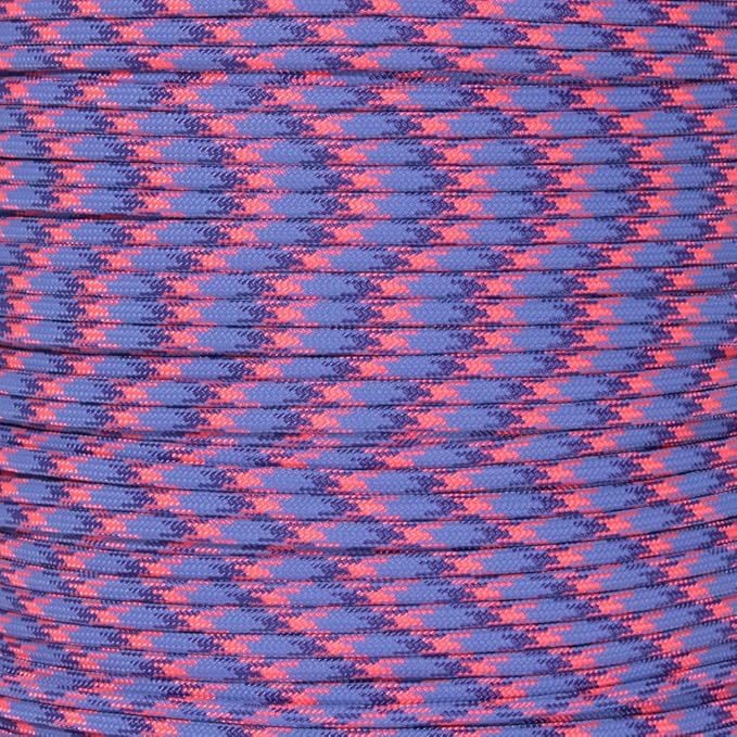 Paracord Planet 550 Paracord – 200+ Colors – Hanks from 10-100 Feet and Spools of 1000 Feet – Great Multi-Use Cord!