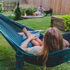GRAND TRUNK TrunkTech Double Hammock | Ultra-Strong & Lightweight | 11 ft Hammock with Ripstop Nylon | 500 lb Capacity | Fast-Drying & Weather-Resistant | Vista