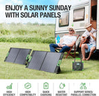 EBL 100W Portable Solar Panel, 18V Foldable Solar Charger for Power Station, Waterproof IP65 High-Efficiency Battery Charger for Outdoor Camping RV Trip Offgrid Living