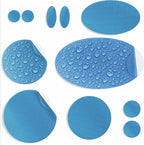 aZengear Repair Patches for Jackets, Tent, Shoe Toe, Air Mattress, Inflatables, PVC Gear - Waterproof, Self-Adhesive, Tear-Cold-Heat-Resistant, Down Puffer Coat (11 Pcs, Sky Blue)