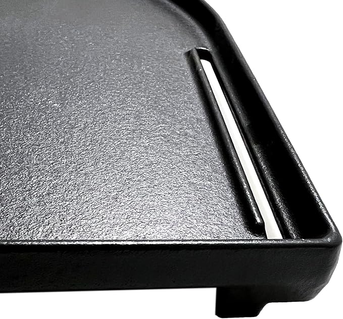 Direct Store DC125 Cast Iron Half Grill Griddle Replacement for Coleman Roadtrip Swaptop Grills LX LXE LXX, Non-Stick Flat Grill Cooking Griddle Pan Accessories, 1 Pack