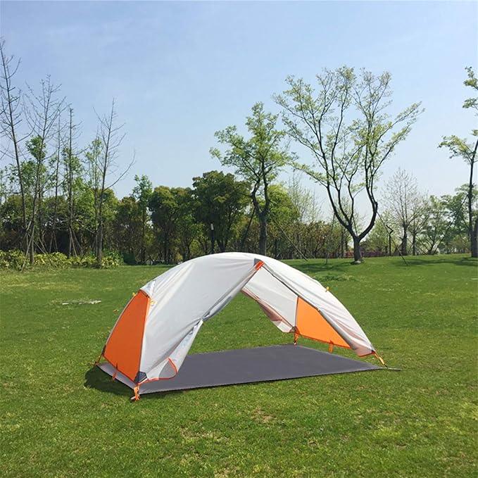 REDCAMP Waterproof Camping Tarp, Grey/Green 4 in 1 Multifunctional Tent Footprint for Camping, Hiking, Backpacking