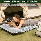 HiiPeak Camping Sleeping Pad, Ultralight Camping Mat with Pillow, Built-in Foot Pump Inflatable Sleeping Pads Compact for Camping Backpacking Hiking Traveling Tent