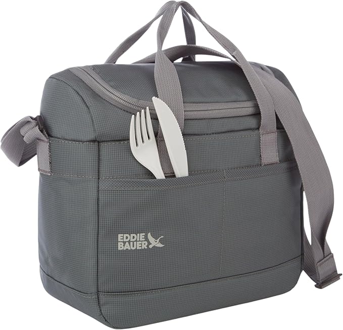 Eddie Bauer Cooler Bag | Insulated | Vacation | Travel | Camping | Tailgate | Beach | Picnic | Festival | Shoulder Carry | Top Handle - Rain