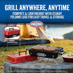 Kingsford Tabletop Charcoal Grill, Portable, Compact Grilling and BBQ, 17" Rectangular, 170 Sq In Cooking Surface