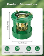 Camping Picnic Burner Furnace, Efficient Portable Camping Stove, Backpacking Oil Stoves Cooker Cookware, Handy Outdoor Portable Kerosene Stove (Round)