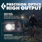 BLACK DIAMOND Storm 500-R Rechargeable Headlamp | 500 Lumens Brightness | Micro-USB Charging | Waterproof & Compact | Camping, Hiking, Running | Black