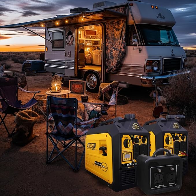 Aceup Energy 4000 Watt Portable Inverter Generator 149cc, Gas Quiet Generator for Home, RV-Ready, EPA Compliant