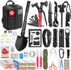 Gift for Men Dad Husband Christmas, Survival Kits, 142 in 1 First Aid Kit, Emergency Kits, Survival Gear and Equipment with Molle Pouch for Camping Hiking Outdoor