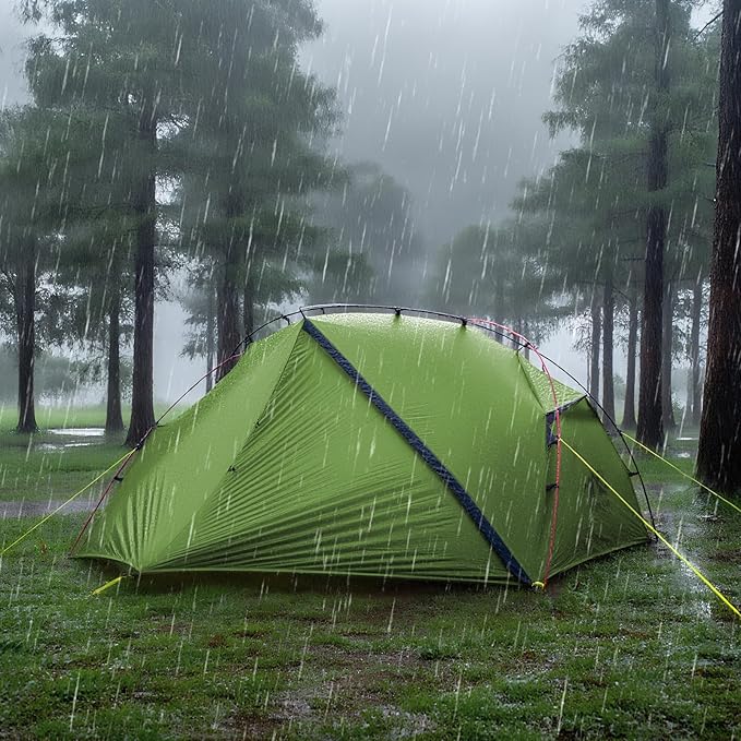 Night Cat Ultralight Backpacking Tent: Waterproof Lightweight Two People Camping Tent for Outdoor Hiking Trekking with Double Layers Aluminum Poles and Footprint