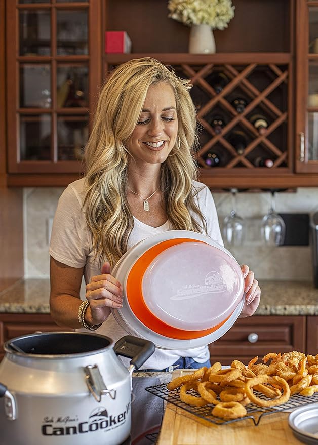 CanCooker Collapsible Plastic Batter Bowl | Mess-Free Breading Shaker Container & Mixer | Ideal for Fish Fry, Fried Chicken, Onion Rings, Wings & More