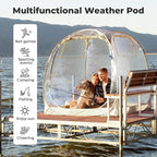 All Weather Proof Pod Sports Tent,Outdoor Weather Tent Sports Pod Pop Up Shelter with Sealed Floor,2-4 Person Clear Tent for Sport Event,Camping,Fishing 8 Sizes & Multicolor