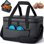 BBQ Blanket for Resting Meat, Portable Leak-Proof Meat Resting Bag, 5mm Thick Cotton Padding for Insulation, Dual-Use as Grilling Accessories & Cooler Bag, Gift for BBQ Enthusiasts