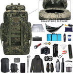 Hiking Backpack for Men 70L/100L Camping Backpack Military Rucksack Molle 3 Days Assault Pack for Climbing | Camping Backpack, 3 Days Assault Pack, for Climbing