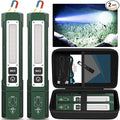 Banral Rechargeable Flashlights High Lumens - Super Bright Small Pocket Magnetic Flashlight, 8 Modes LED Tactical Flash Light, Dual Button Powerful Flashlight for Camping (2, Hunter Green)