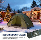7.2 × 4 × 4 Feet Single Backpack Tent, Waterproof Camping and Hiking Tent can be Used by One Person, Light and Durable