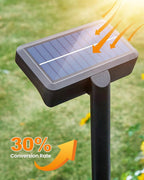 Clip On Solar Lights Outdoor, Motion Sensor Outdoor Lights, 92 LEDs 600LM Solar Fence Lights Outdoor Waterproof,Security Lights for Fence, Deck, Gutter (4, Clamp/Black/6000K)